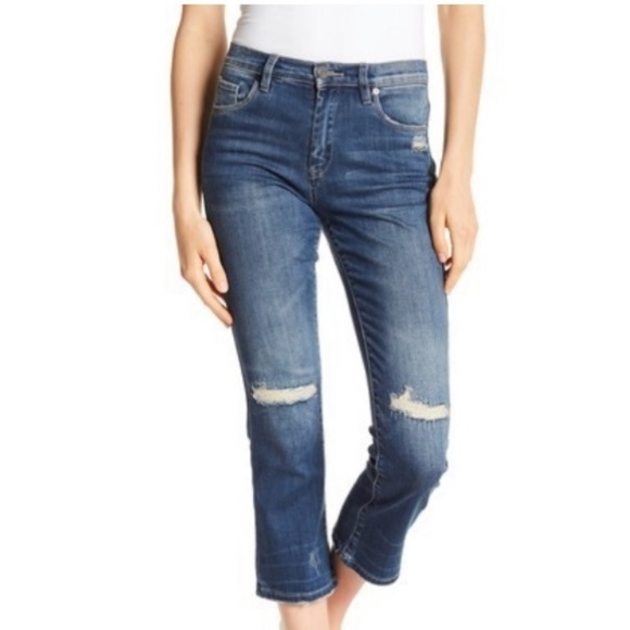 NWT BLANKNYC Denim Distressed Crop Jeans - Picture 5 of 5